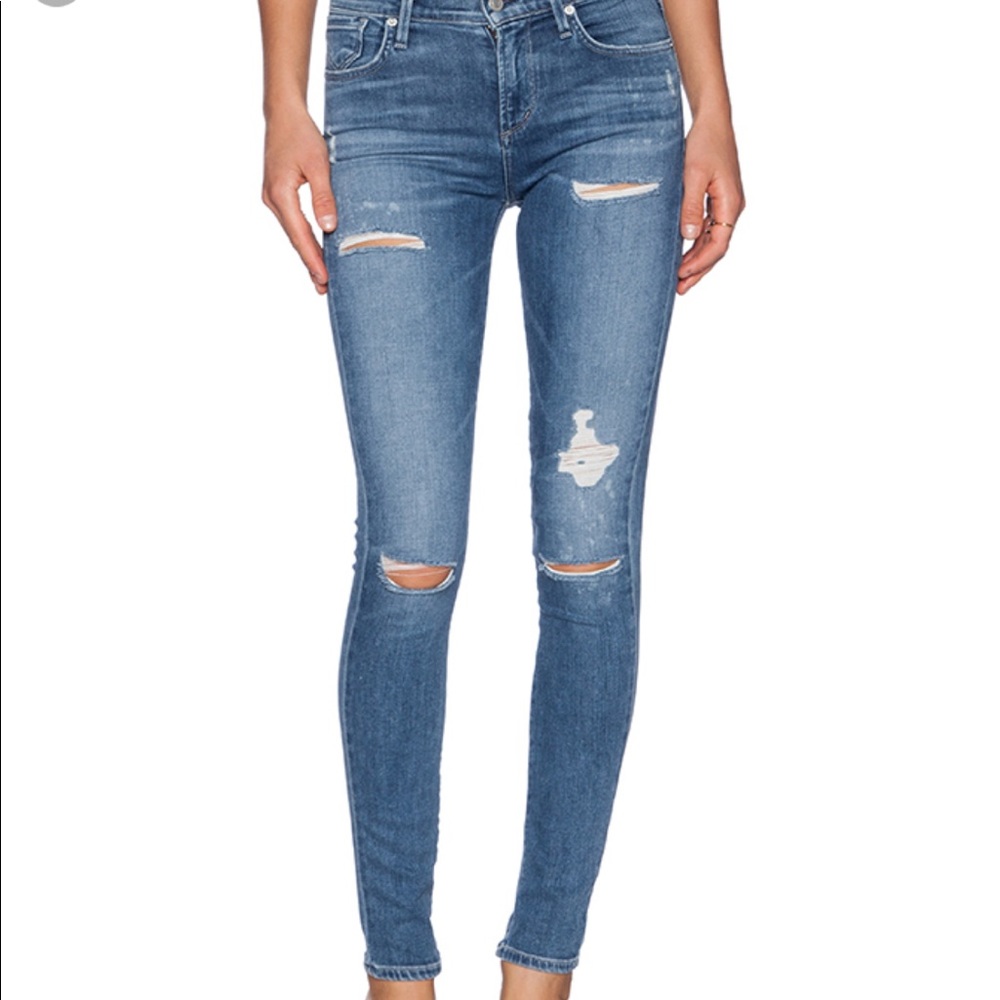 Agolde "Sophie" Hi Rise Skinny Jeans, "Cannes”